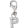 Depesche 11785-029 Charms Express Yourself-Ciondolo per collane e bracciali, Lettera P, Placcato Argento, Come Piccolo Regalo, Multicolore, Normal