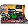 MONSTER JAM, Smash & Bash Grave Digger Ufficiale, Veicolo Radiocomandato, con Funzione Ripara con Un Click, in Scala 1:15, Giocattoli per Bambini e Bambine, 4+ Anni
