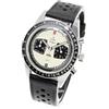 YEMA Rallygraf Panda Acciaio Ibrido Meccanico Quarzo Pelle Bianco Orologio Uomo