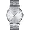 Tissot Orologio analogico al quarzo da uomo con cinturino in acciaio inossidabile T1434101101100, grigio, Orologio al quarzo