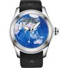OBLVLO Kafyase - Orologio meccanico da uomo, con quadrante in gomma, cinturino in gomma 3D tigre nera, cassa in PVD, impermeabile, automatico, sportivo, Kf-ar-03, Moderno