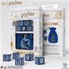 Q Workshop Harry Potter - Set di dadi e sacchetto, motivo: Corvonero, 5 pezzi
