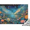 JWNDFKPVXZGL Lago Cielo Stellato da Sogno Puzzle 1000 Pezzi Puzzle per Adulti Notte Rilassante Decorazione Casa Regalo 38x26cm/1000pcs