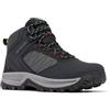 Columbia Scarpe da trekking impermeabili da uomo Transverse Hike, Nero Montagna Rosso, 9 UK Wide
