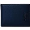 COVERI COLLECTION Portafoglio Uomo in Vera Pelle - Slim, Elegante e Resistente - Porta Carte, Documenti e Banconote - Confezione Regalo. (Blu)
