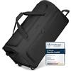 REDOLZ borsone da viaggio con ruote XL 81 cm | trolley morbido 100 L extra capiente | Duffle Essentials