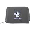 mybagstory Portafoglio Kuromi | Portamonete da ragazza | Borsa Kawaii con cerniera argentata | ideale regalo per bambini | 10 x 15 cm