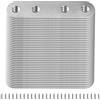 ZOENHOU 40 connettori piatti in acciaio inox, 80 x 17 mm, connettori piatti zincati, piastre forate, connettori in legno, piastra forata in metallo con 160 viti per ritoccare mobili in legno
