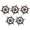 GOOHOCHY Maniglie per Porte Armadio 5 Pezzi Pomelli in Ottone Antico per Mobili Cucina e Cassetti Design Semplice e Funzionale