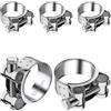 TXXATX 5 Pezzi Fascetta Scarico Moto 52-55 mm Fascette Stringitubo Inox Fascette Metalliche Stringitubo Morsetto per Scarico Marmitta Accessori Tubi Scarico