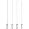 QUARKZMAN 4Pz #1 Punte Cacciavite Phillips PH1 1/4 Gambo Esagonale 6 (150mm) Lungo 3mm Asta Inserti per Avvitatore Punta Trapano a Croce Magnetiche Acciaio S2 per Utensili, Grigio