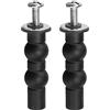 QUARKZMAN 2 set M6 Toilette Sedile Cerniere Viti, Espansione Gomma Bullone Alto Dado Set per Alto Montaggio Toilette Sedile Cerniere Toilette Seduta (Guarnizione Dia: 20mm/0.78)