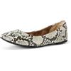 Amazon Essentials Ballerine Belice da donna, nero e bianco, finta pelle di serpente, 37