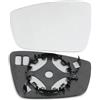 TXBZQKJ Vetro Specchio per Seat MII Toledo Specchietto Retrovisore Esterno Porta Laterale Sinistro Destro Riscaldato con Piastra di Supporto 2011-2016,Left