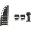 Dogkapm Freni Pedaliera Auto Per Ford Per Focus 2 3 4 Per MK2 Per MK3 Per MK4 Per RS Per ST 2005-2023 AT MT Pedale Dell'acceleratore Freno Dell'auto Copertura(4Pcs MT with rest)