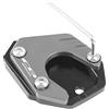 XBHGSY Estensione Cavalletto Moto Adattarsi for Honda CB 650R CB650R 2019-2022 CB 650 R Accessori motociclistici Supporto for estensione laterale del piede del gate Piastra Cavalletto Moto (Color : Titanium