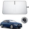 BIBIBO Compatibile con Mercedes GLA/EQA/X156 2013 - 2019 protezione solare, protezione dai raggi UV, parasole per auto, in tessuto antipiega, interno parasole, accessori per parabrezza GLA