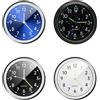 HDGSAFD 4 Orologi Per Auto, 4 Nastri Biadesivi, Mini Orologio Al Quarzo, Orologio In Metallo, Accessori Per Auto