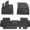 FROGUM 77409064 Tappetino in Gomma nero anteriore e Posteriore Compatibilità con CITROËN Berlingo K9, PEUGEOT Rifter MPV, OPEL Combo E Van/Station Wagon X19