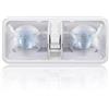 ANYPOWK Luce LED 12 Volt per camper con interruttore ON/OFF - Neutro 4000-4500K 8W 600LM - Illuminazione da soffitto LED 12V interna per camper, furgone, rimorchio, barca - Confezione da 1
