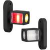 Justech 2 x 6LED Luci di Posizione Laterali Indicatore Ingombro 12/24V Luci Ingombro Camion Conforme E9 Impermeabile IP65 3 Lati 3 Colori 74mm per Camion/Rimorchio/RV