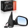 Frankberg Specchietto retrovisore destro elettrico 5 Poli 3B1857538BGRU | Riscaldato; Compatibile con: Golf IV Variante 1J5, B.o.r.a 1J2, Golf IV Van 1J1, B.o.r.a Variant 1J6, Golf IV 1J1