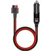 iHaospace Auto presa accendisigari a 45A Anderson Adapter Cable, 16AWG Anderson a Car Compaitel con EcoFlow Delta Pro uscita Jackery Explorer 1000 Powerstation