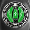 labelbike - Adesivo 3D Moto Tappo Serbatoio Protezione e Decorazione in Resina Compatibile con Kawasaki Ninja 500 Colore Verde