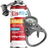 Eisfro - 3in1 R134a Fluido refrigerante gas di ricambio + tubo - per climatizzatori auto con sigillante e olio - Bombola di gas 1x235 g - Kit climatizzatore camper - ECO