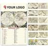 Calendario Antiche Mappe 2027 12 fogli carta patinata 31x52 cm Personalizzate o neutre