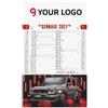 Calendario Auto sportive Personalizzate o neutre