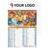 Calendario Fiabe 12 mesi, carta patinata 28,8x47 cm Personalizzate o neutre