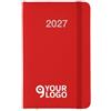 Sipec Agenda tascabile 2027 rigida PU elastico bianca 14x9cm Personalizzate o neutre