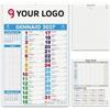 Calendario Olandese Multicolor Notes 2026 29x47cm 12 mesi Personalizzate o neutre
