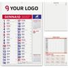 Calendario Olandese Notes 29x47cm carta patinata 12 mesi Personalizzate o neutre