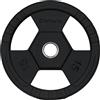 DIAMOND JK DISCO GHISA OLIMPIONICO GOMMATO 15 KG PRO DIAMETRO FORO 5 CM olimpico
