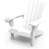 Sedia da Giardino Keter Alpine Adirondack 80x93x93 cm con porta bicchiere Bianco
