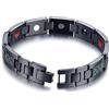Whoiy Bracciali Uomo, Braccialetto Catena Verde Titanio E Acciaio Inossidabile Piegato Bracciali a Catena