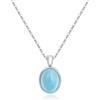 Candyfancy Collana in argento 925 con ciondolo, collana da donna con ciondolo a forma di cuore, zirconi e perle, pietra di luna, regalo per donne e fidanzate, Argento sterling