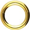 PIERCINGLINE Anello segmentato clicker in acciaio chirurgico, piercing ad anello in oro, argento, rosa, nero o blu, per naso, setto, orecchio, elice o trago, 2,5 mm Stabstärke | 10 mm Innendurchmesser
