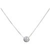 Gioielleria Bucci COLLANA DONNA PUNTO LUCE IN ORO BIANCO 18 KT CON ZIRCONE TAGLIO BRILLANTE