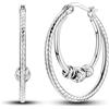 NARMO Orecchini a cerchio per le donne 925 Sterling Silver Orecchini a cerchio leggeri Orecchini alla moda