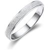 Suplight Anello Argento 925 Donna Misura 6,75 Fedina Fidanzamento Coppia Larghezza 3 mm Fedina Argento Semplice Confezione Regalo