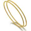 Dankadi Braccialetto sottile intrecciato in argento 925, rotondo, 2 mm di larghezza, pezzo 1/2/3, impilabile 60, 65, 68 mm, braccialetto rigido testurizzato liscio, semplice classico, per donna madre
