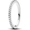 PANDORA Timeless Anello Eternity in argento Sterling con zirconia cubica trasparente, 58