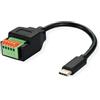 ROLINE Adattatore cavo USB tipo C maschio a 5 pin (pulsanti), 15 cm