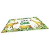 Homoyoyo Sfondo per Compleanno 120x80cm Animali della Giungla in Vinile Stampa Cartone per Fotografia e Decorazione a Tema