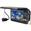 TRPLFGHZ Fotocamera da pesca, Telecamera subacquea for la pesca, monitor da 4,3 pollici, zoom digitale 4x, telecamera for fishfinder, for ghiaccio/fiume for