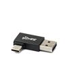 System-S Adattatore USB 3.0 tipo A maschio a 3.1 C maschio unidirezionale angolare left angolato cavo 10 Gbps 100 W