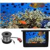 TRPLFGHZ Fotocamera da pesca, Fish Finder ad alta definizione con monitor da 5 pollici, telecamera subacquea portatile for la pesca IP67 impermeabile for ghiaccio, lago, mare